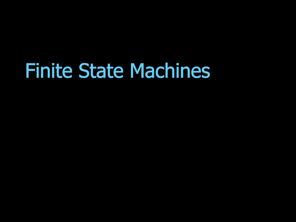 finite state machines 1