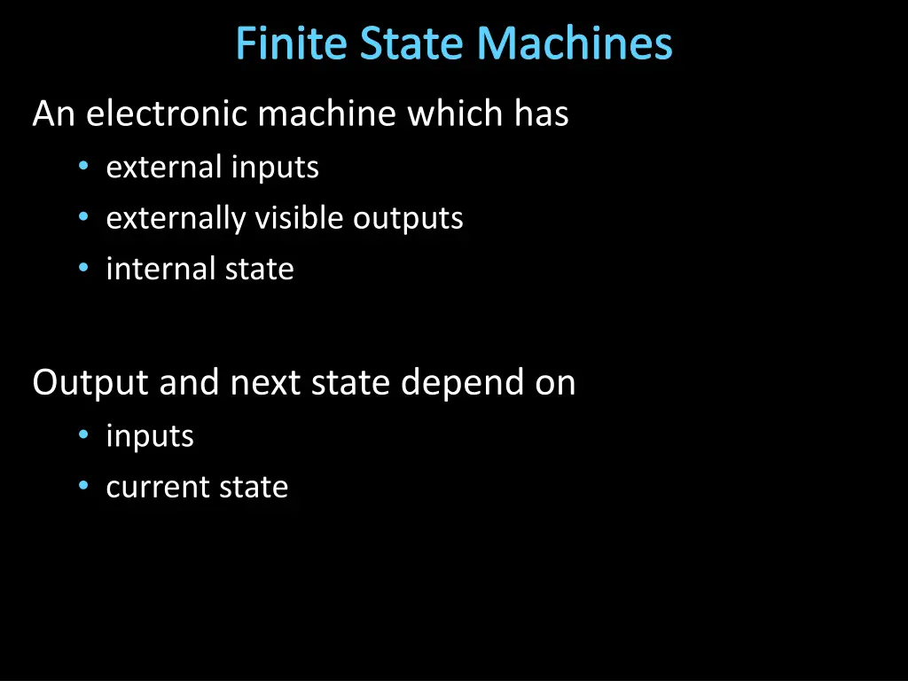 finite state machines 2