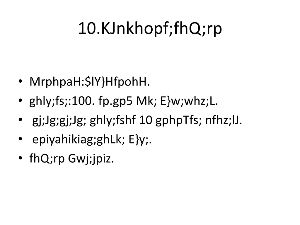 10 kjnkhopf fhq rp