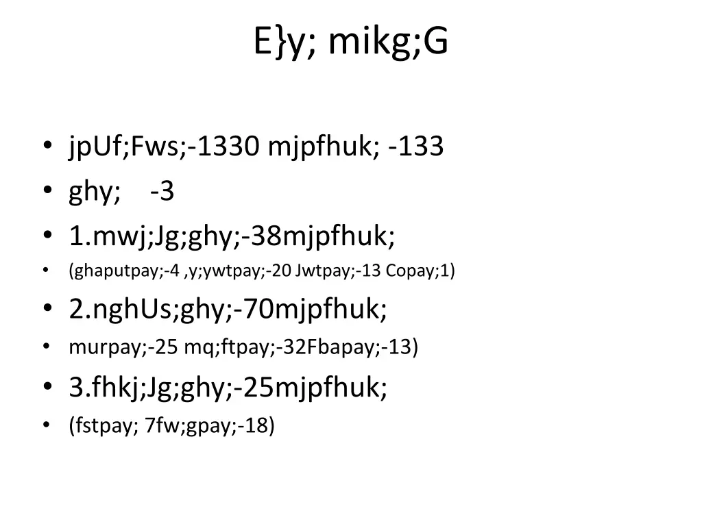 e y mikg g