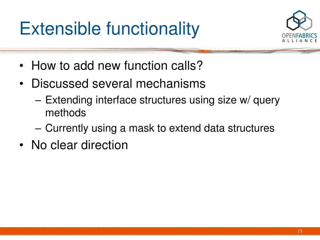 extensible functionality