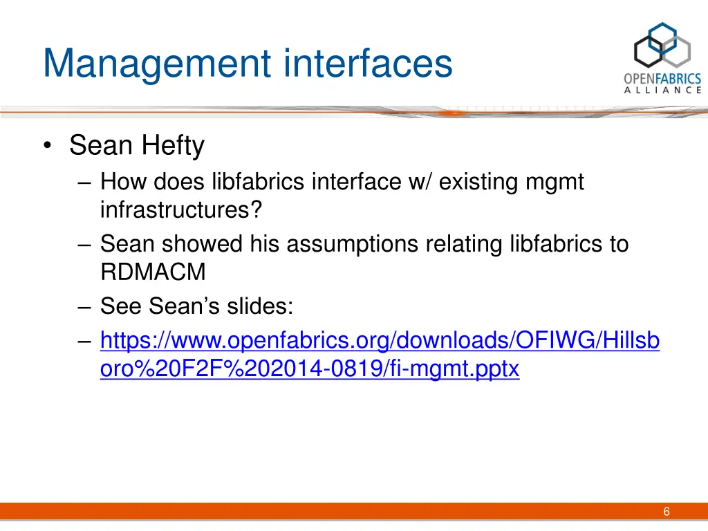 management interfaces