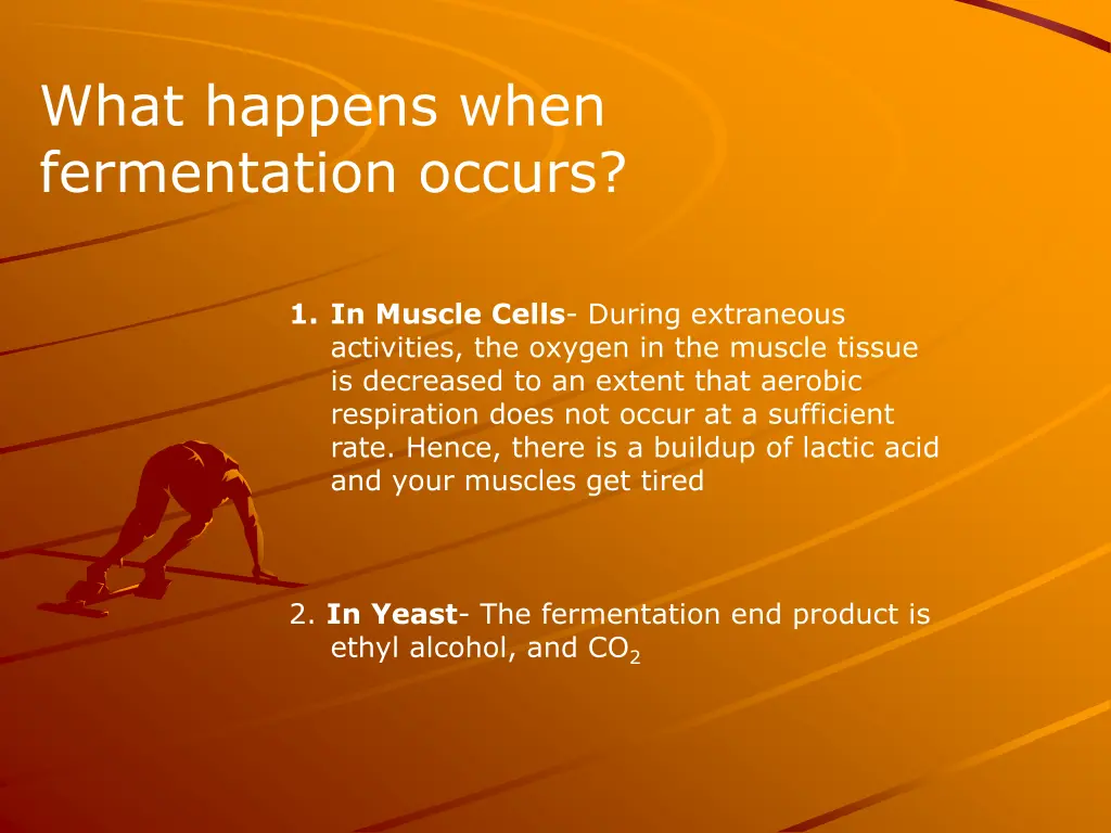 what happens when fermentation occurs