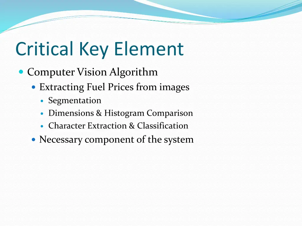critical key element