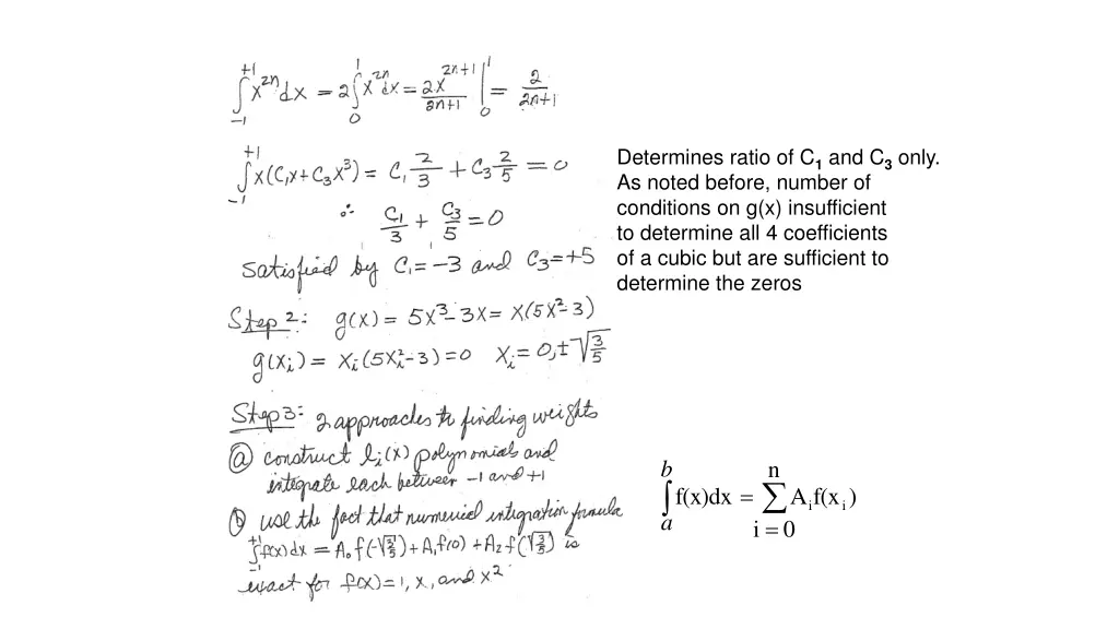 determines ratio of c 1 and c 3 only as noted
