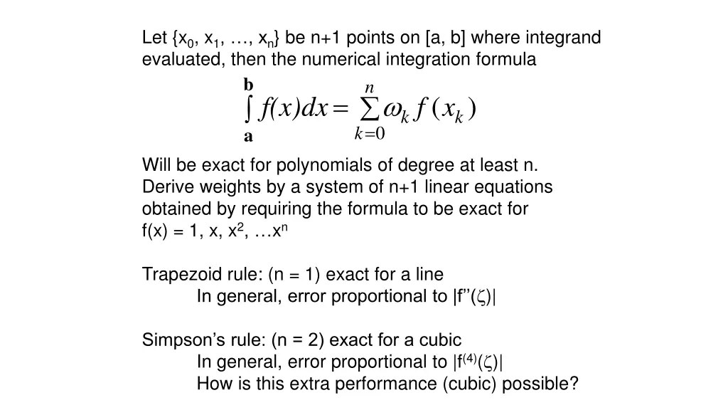 let x 0 x 1 x n be n 1 points on a b where