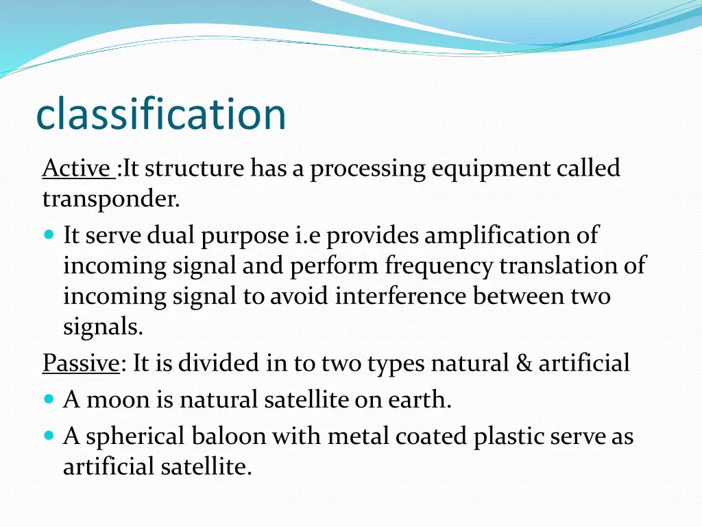 classification