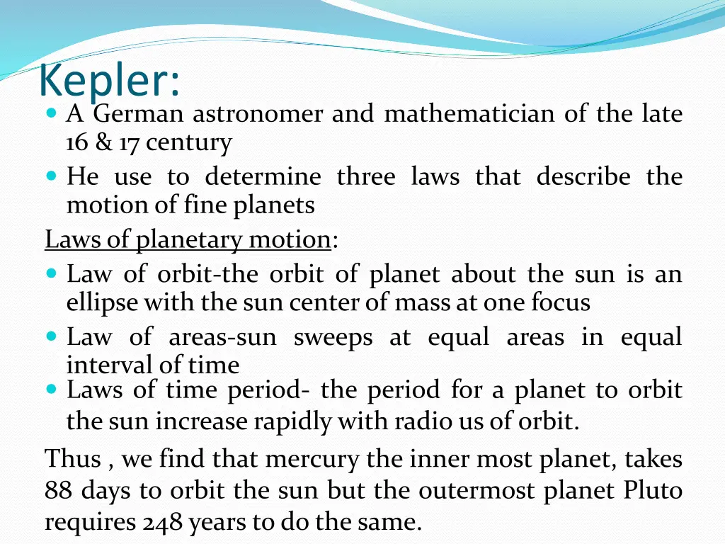kepler a german astronomer and mathematician