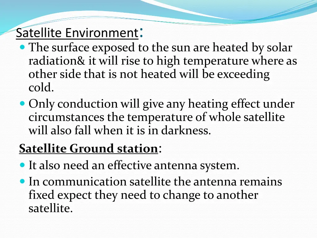 satellite environment the surface exposed