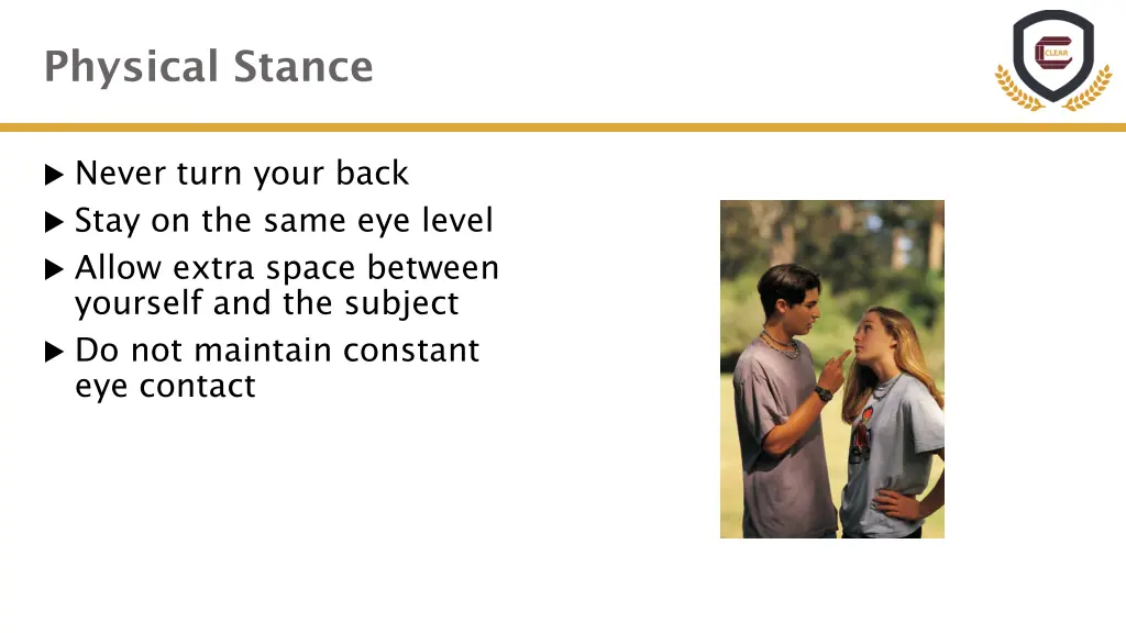 physical stance
