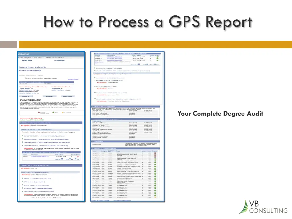 how to process a gps report 5