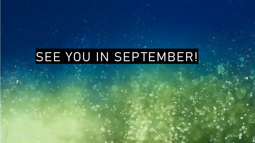 see you in september