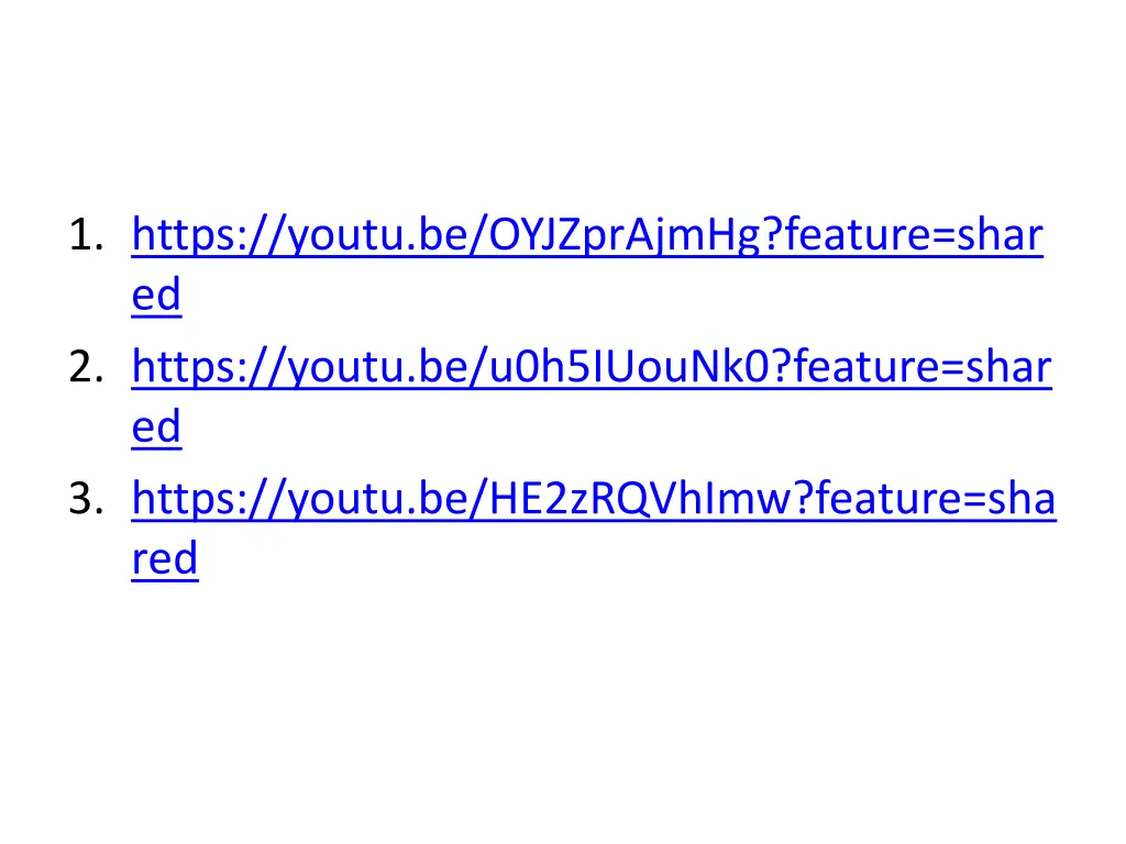 1 https youtu be oyjzprajmhg feature shar