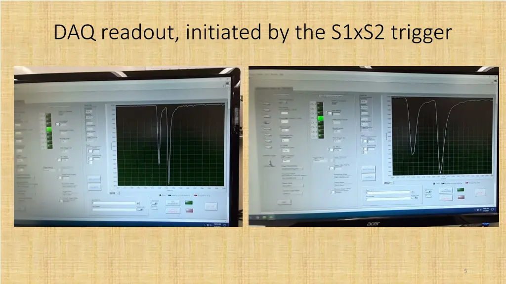 daq readout initiated by the s1xs2 trigger