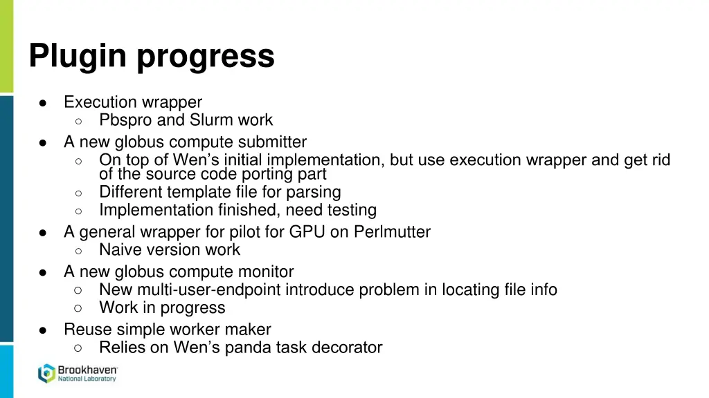 plugin progress