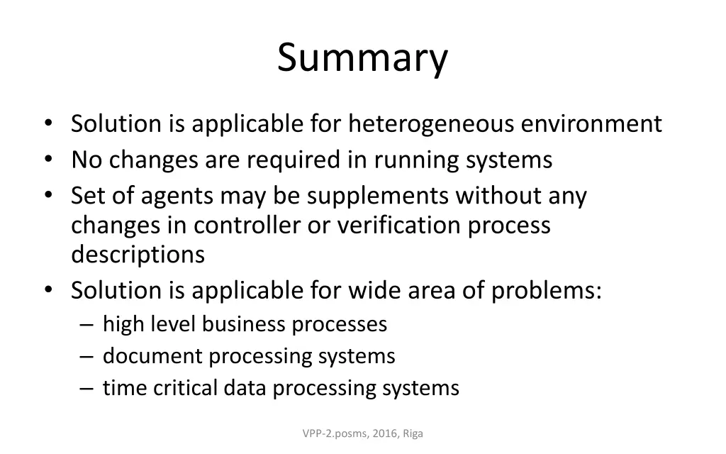 summary