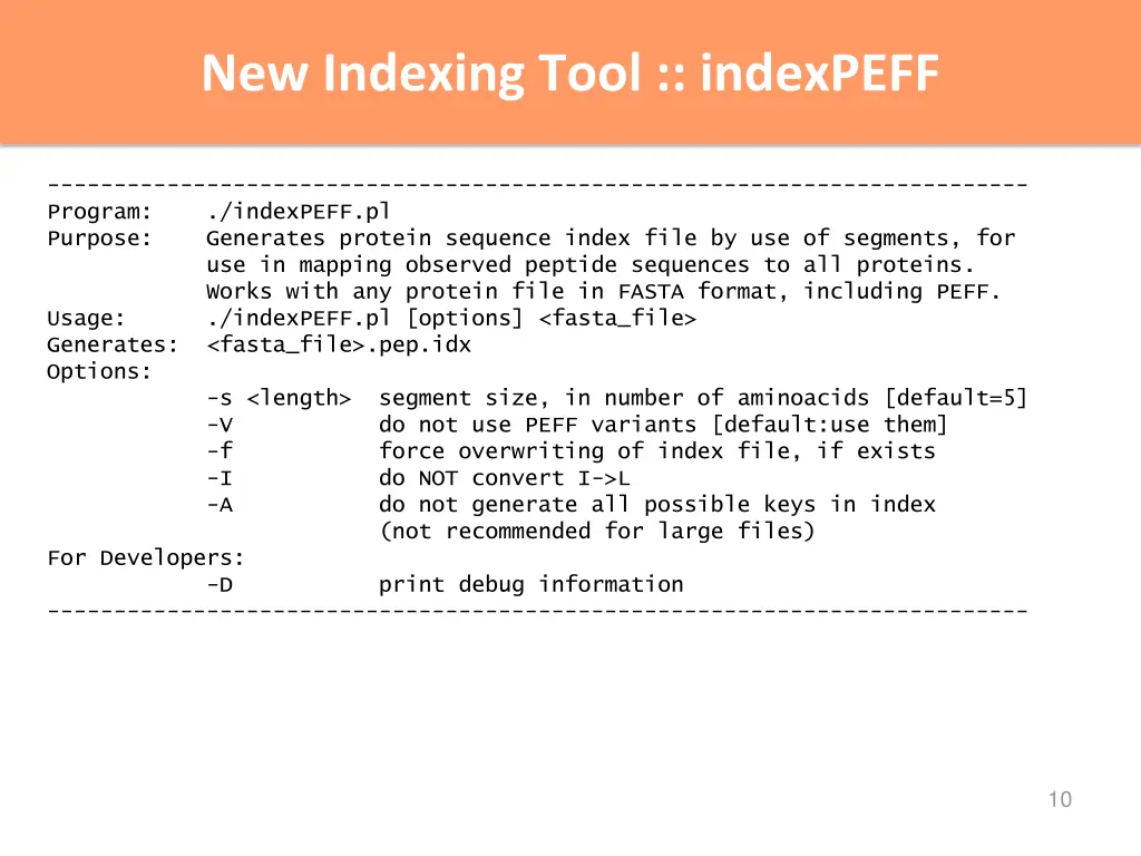new indexing tool indexpeff