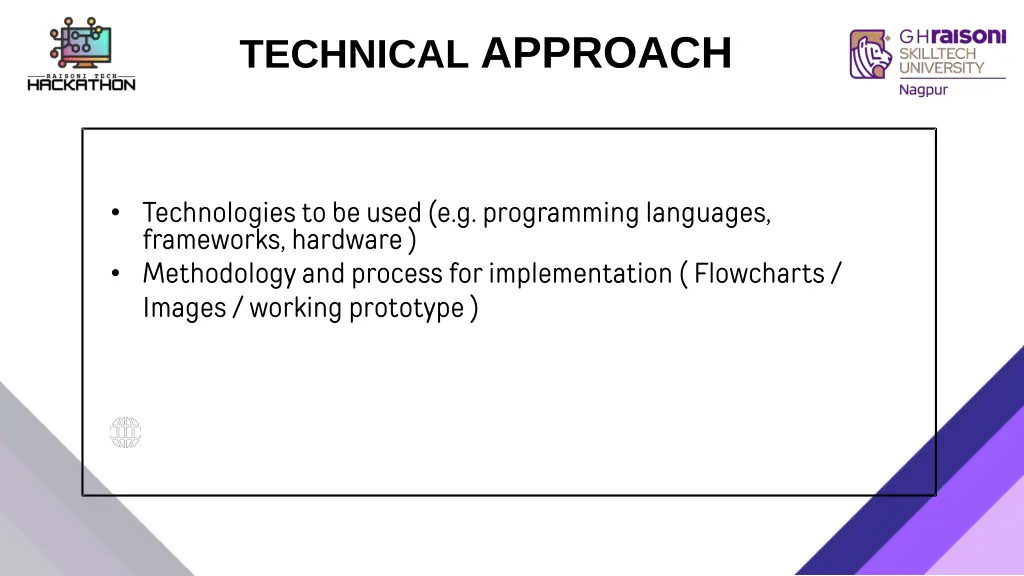 technical approach