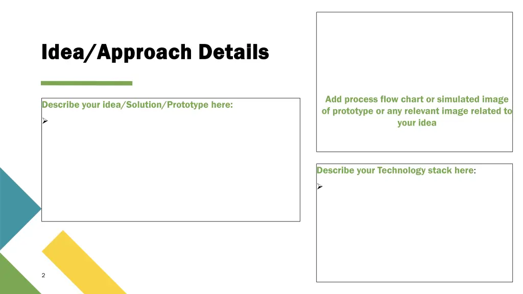 idea approach details idea approach details