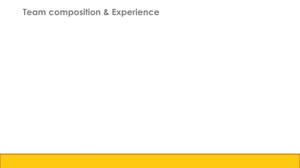 team composition experience