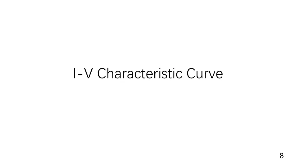 i v characteristic curve