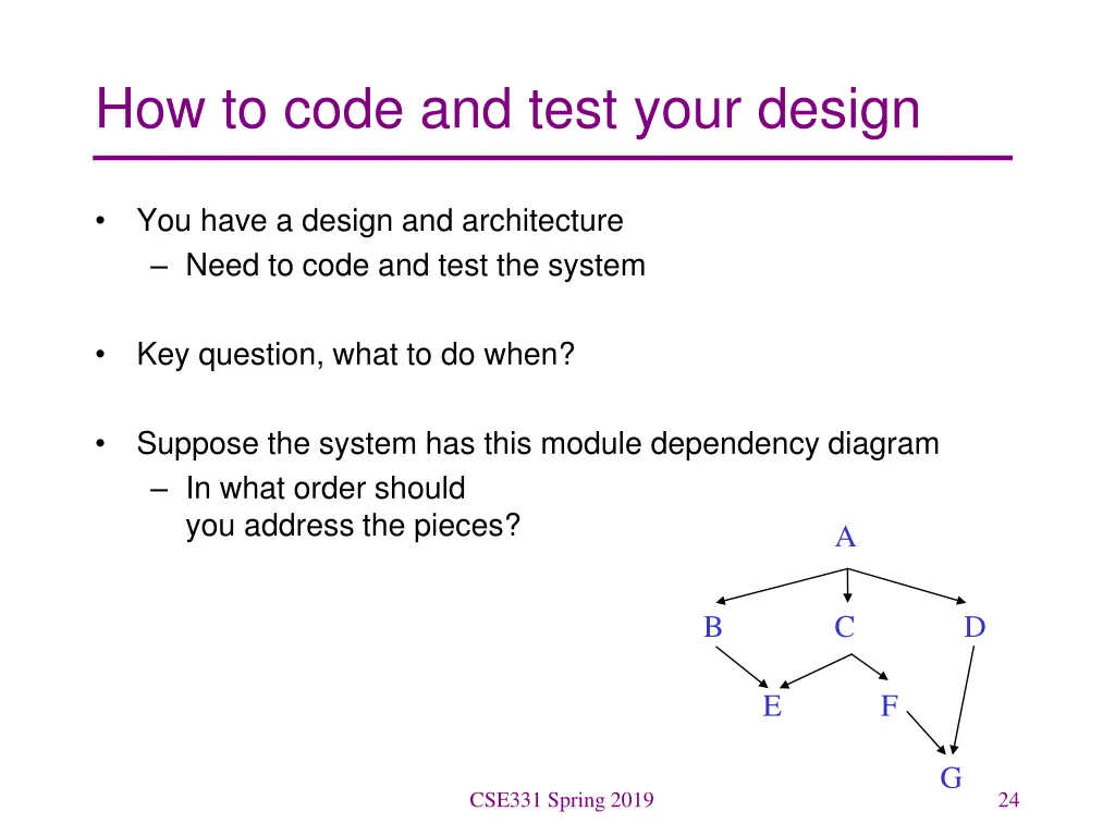 how to code and test your design