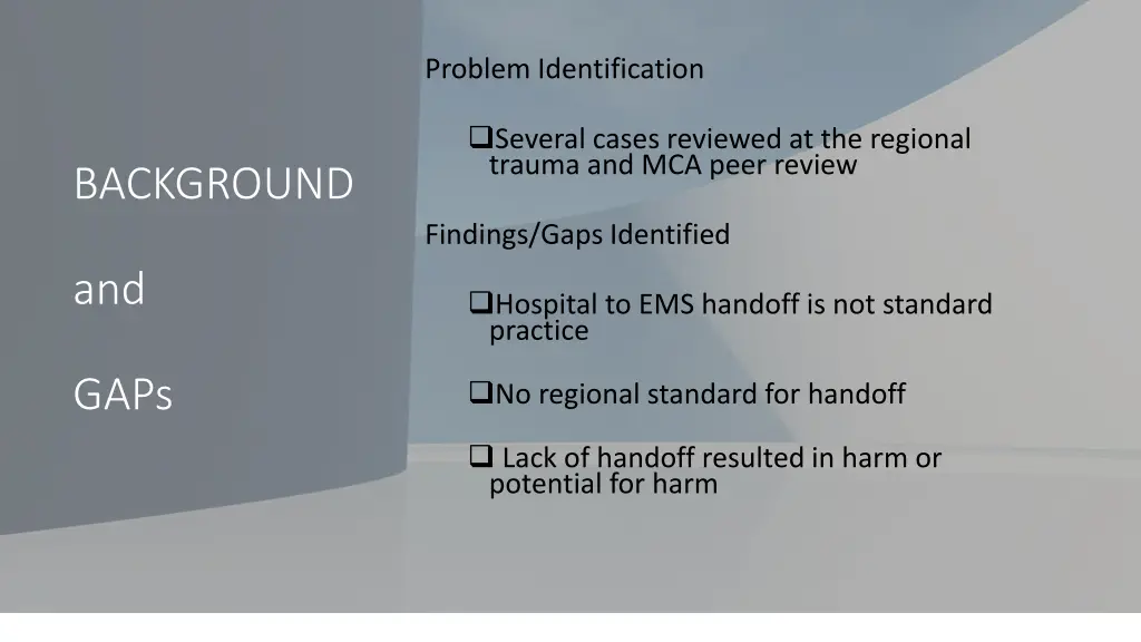 problem identification