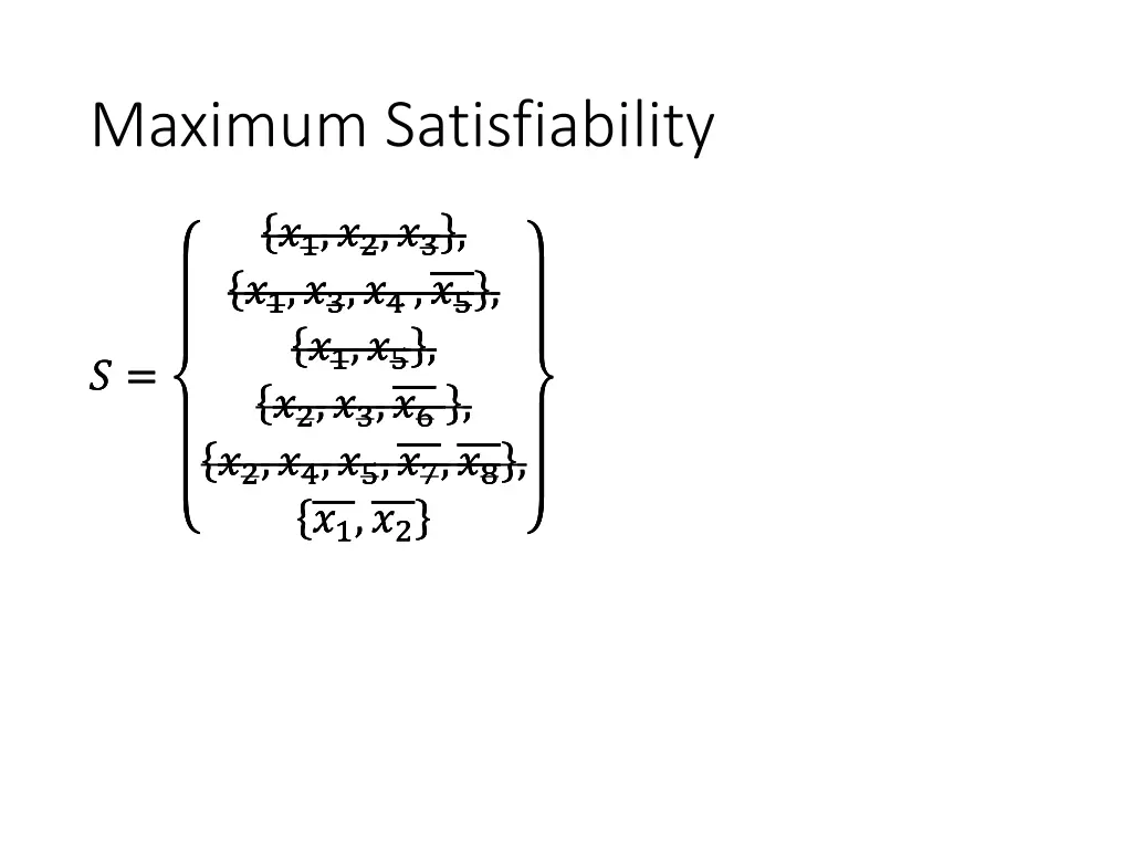 maximum satisfiability 2