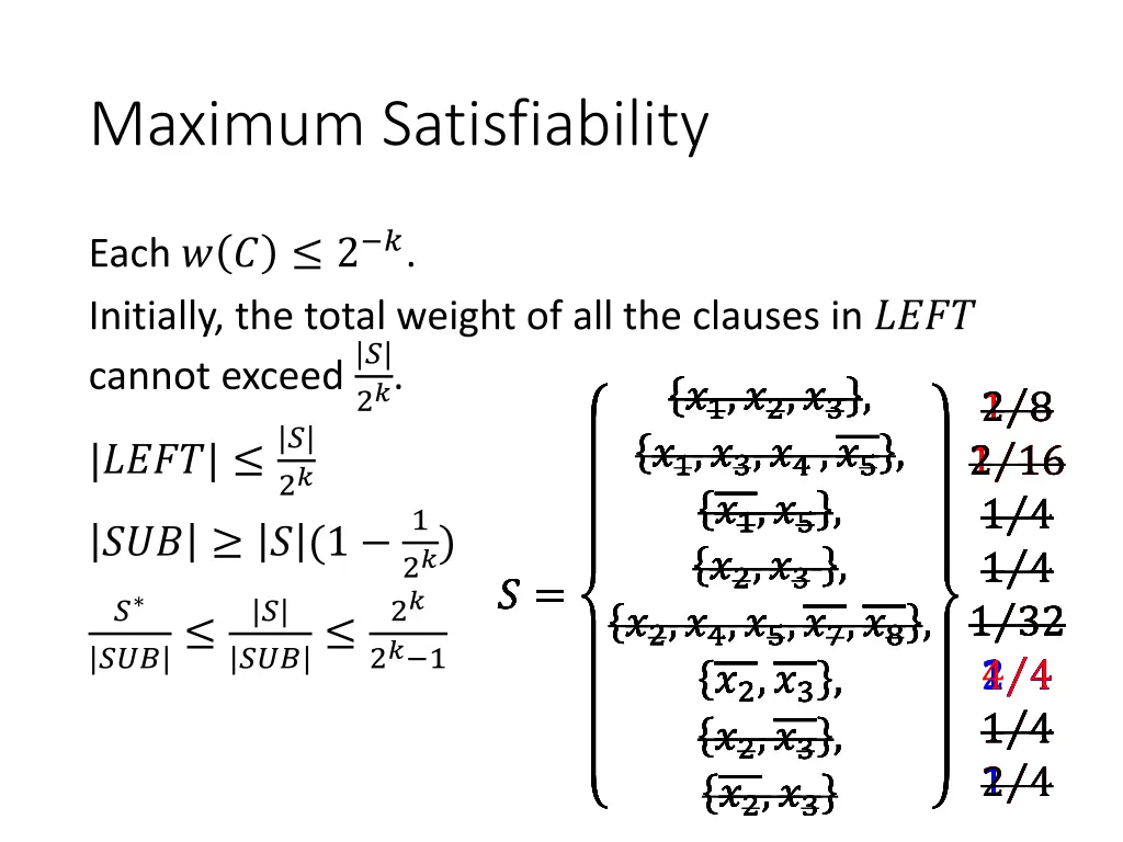 maximum satisfiability 5