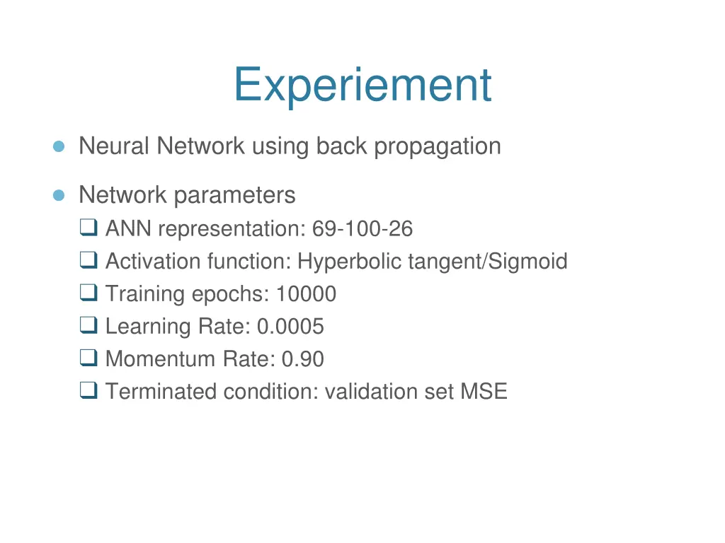 experiement