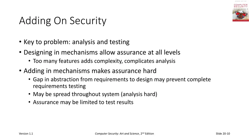 adding on security