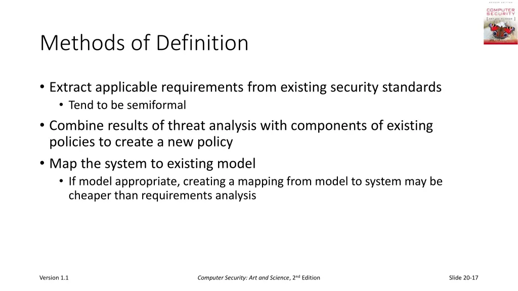 methods of definition