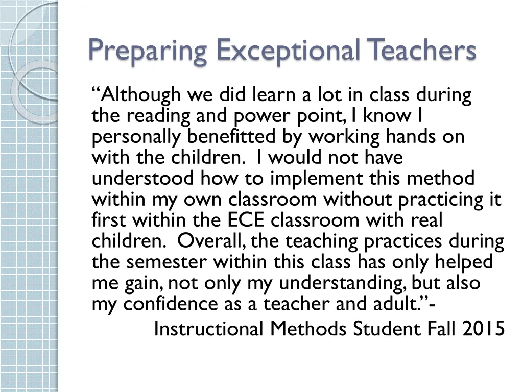 preparing exceptional teachers