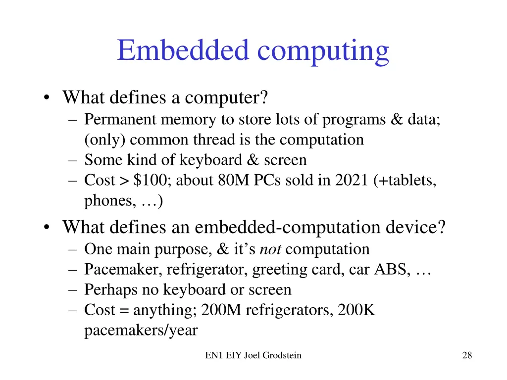 embedded computing