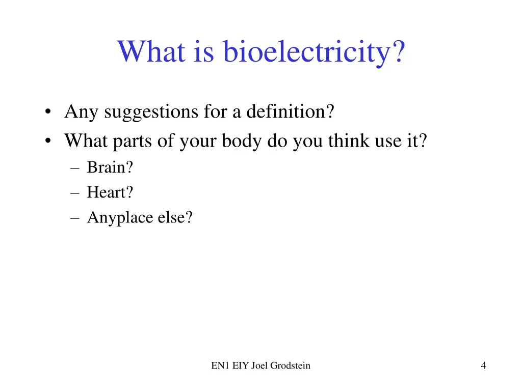 what is bioelectricity