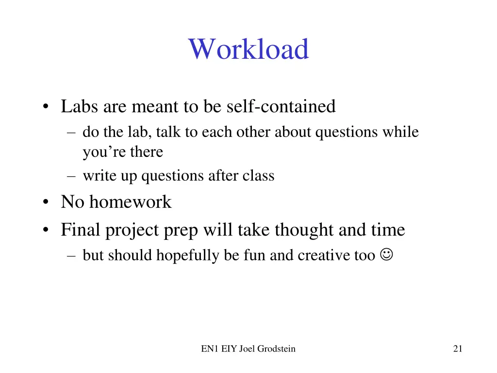 workload