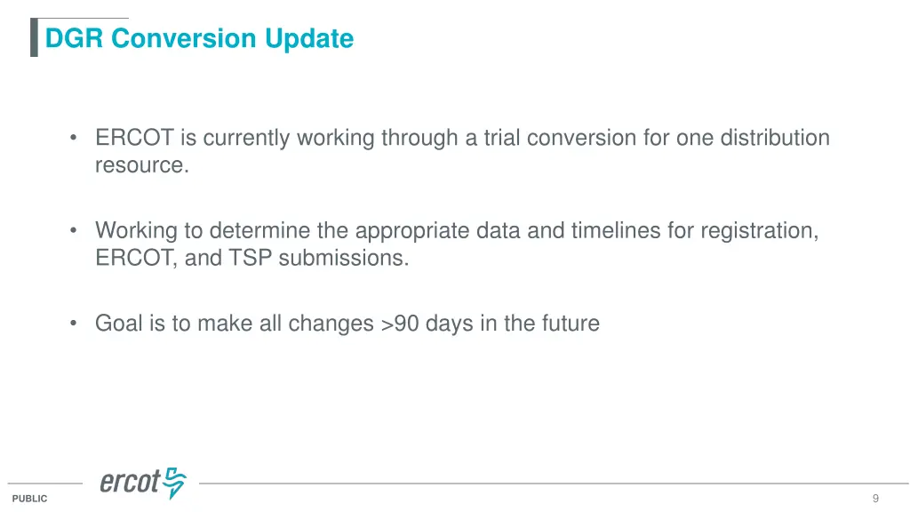 dgr conversion update 1