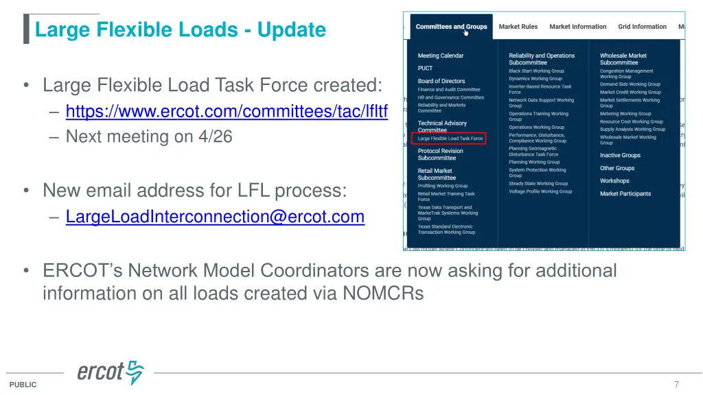 large flexible loads update