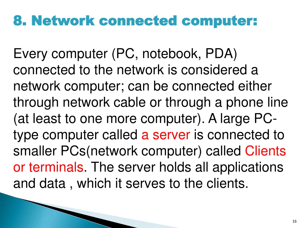 8 network connected computer 8 network connected