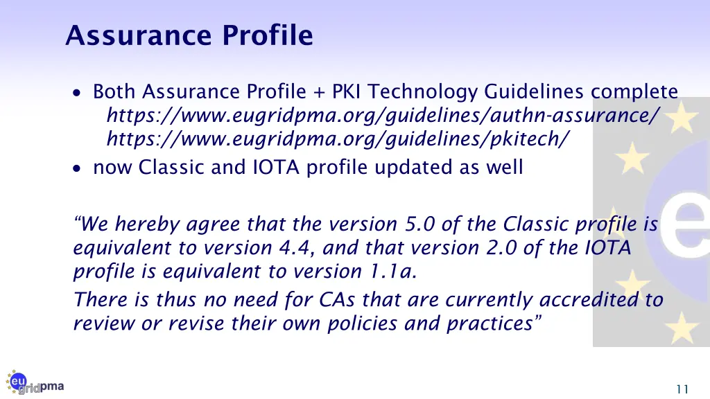 assurance profile