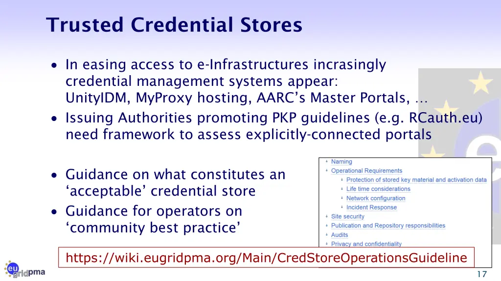 trusted credential stores