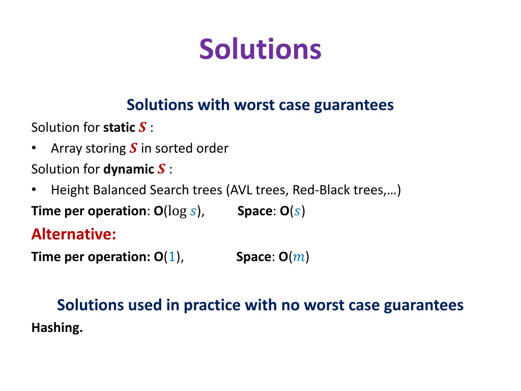 solutions