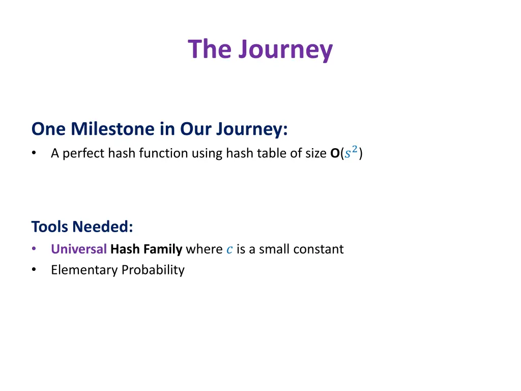 the journey