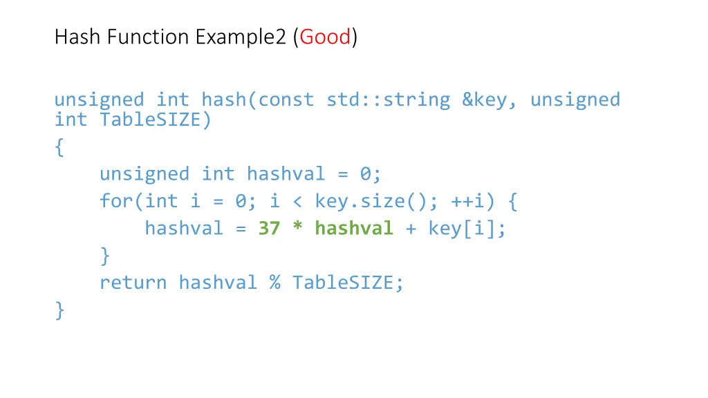 hash function example2 good