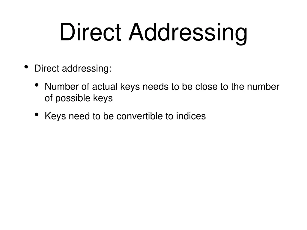 direct addressing 2