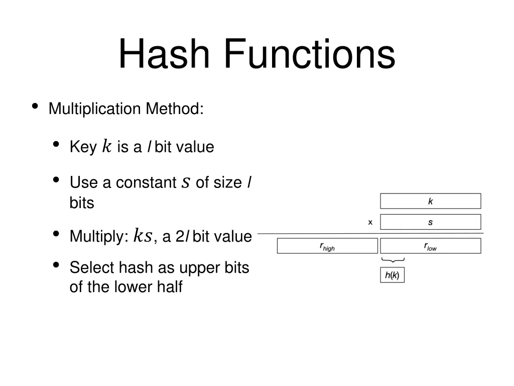 hash functions 7