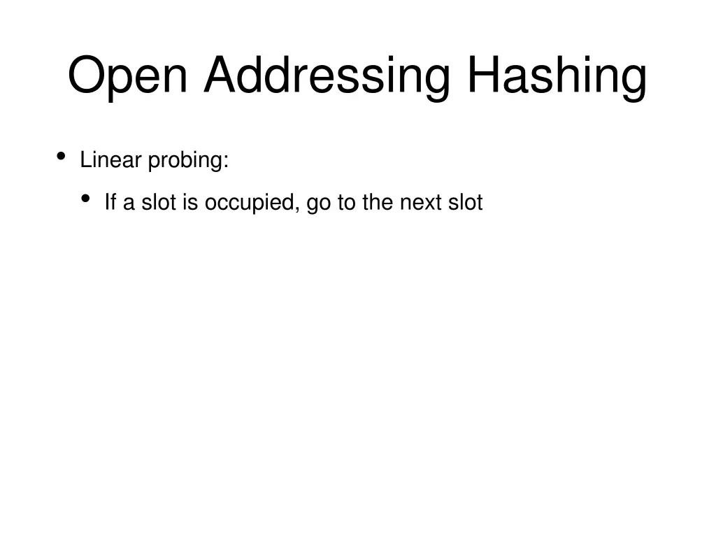 open addressing hashing 1