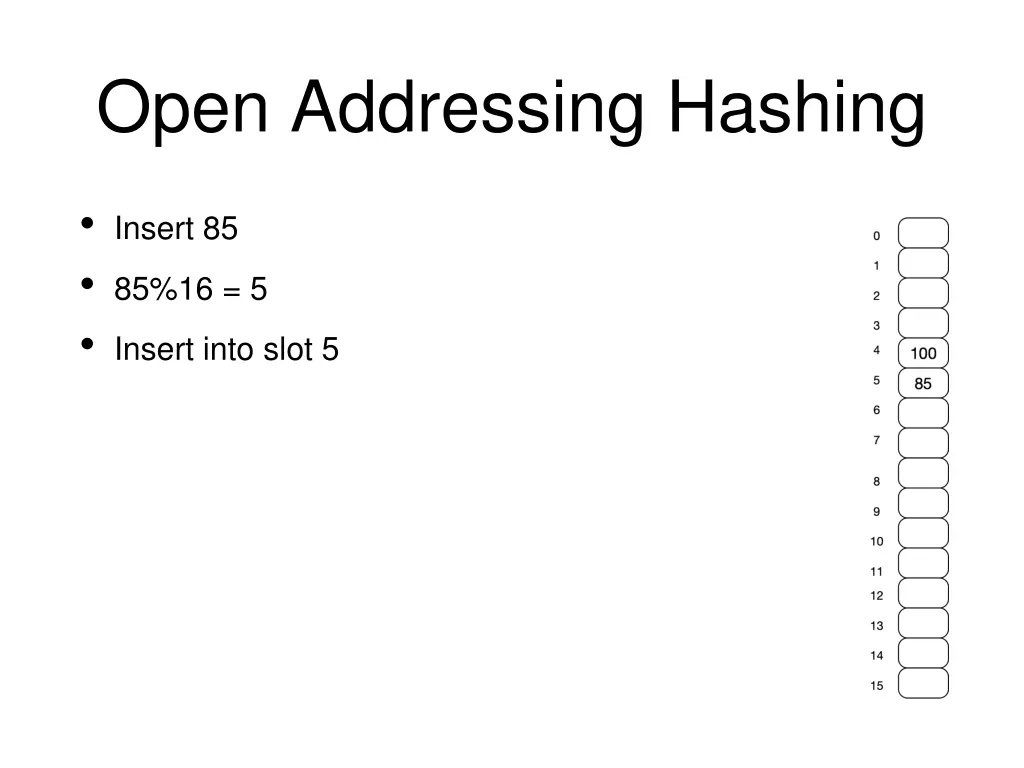 open addressing hashing 4