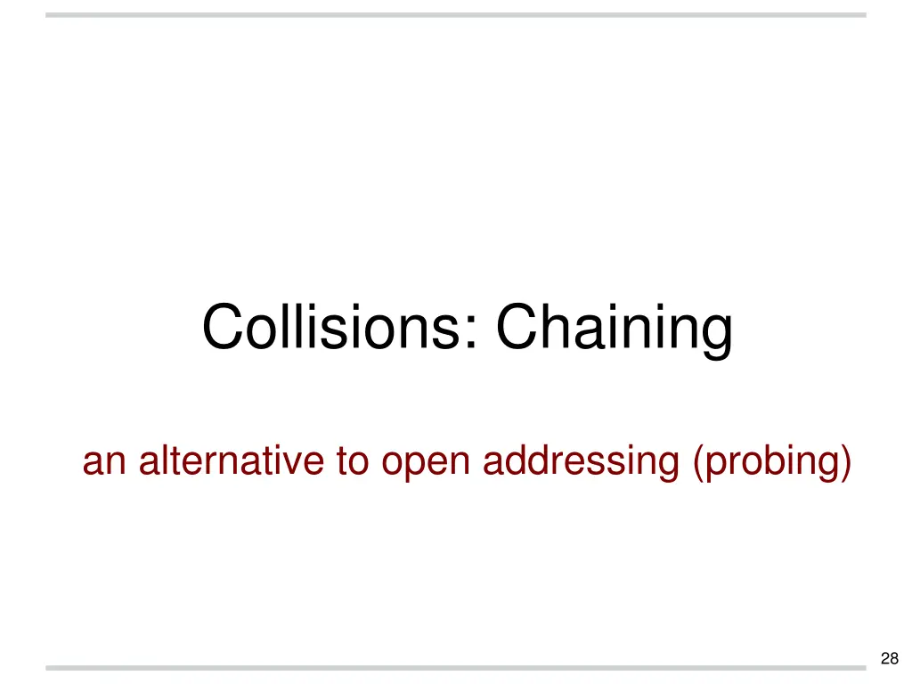 collisions chaining 1