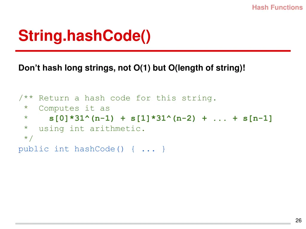 hash functions 3